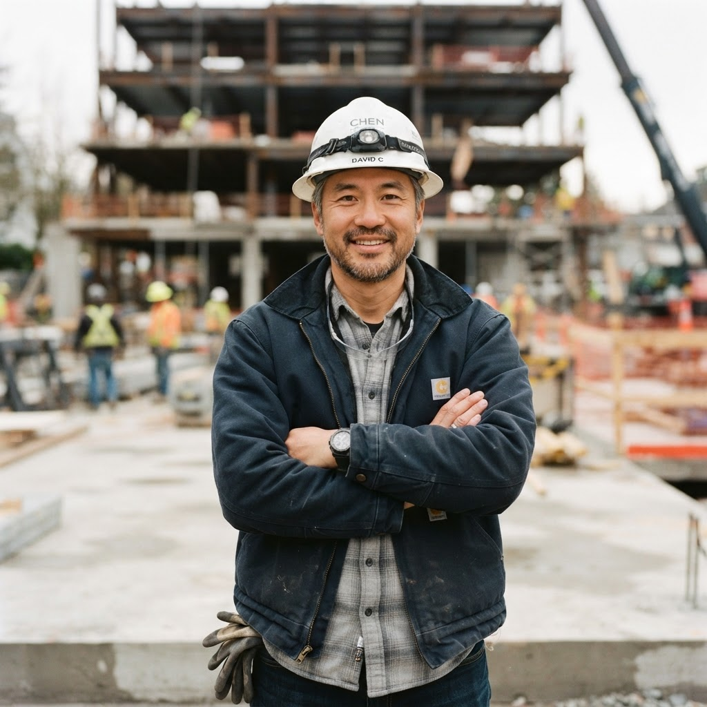 The owner of True Innovation YYC on a Calgary job site